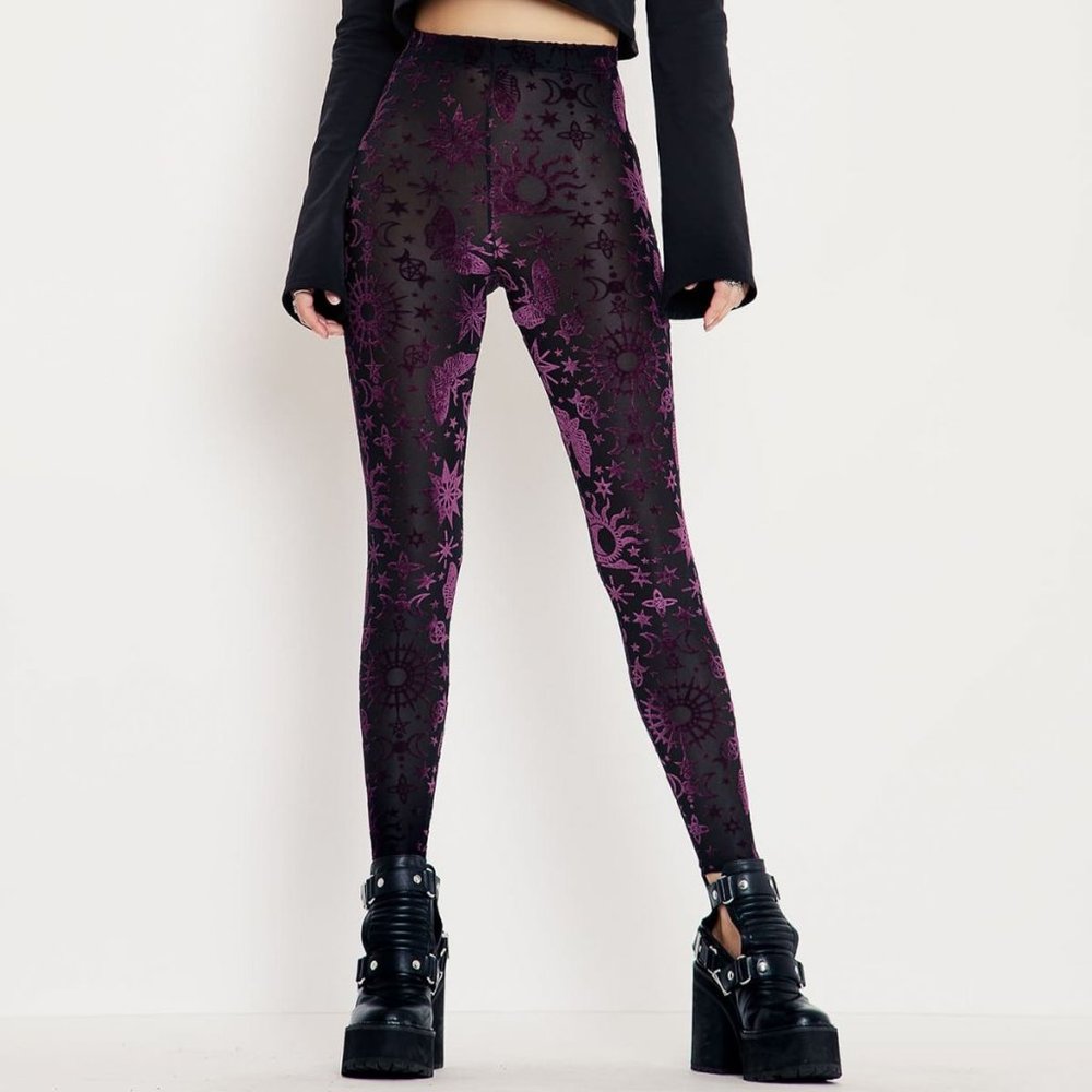 ISO BURNED VELVET PLUM SPELL HW LEGGINGS
